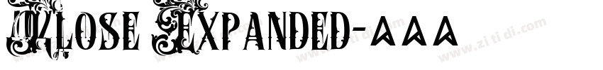 Klose Expanded字体转换
